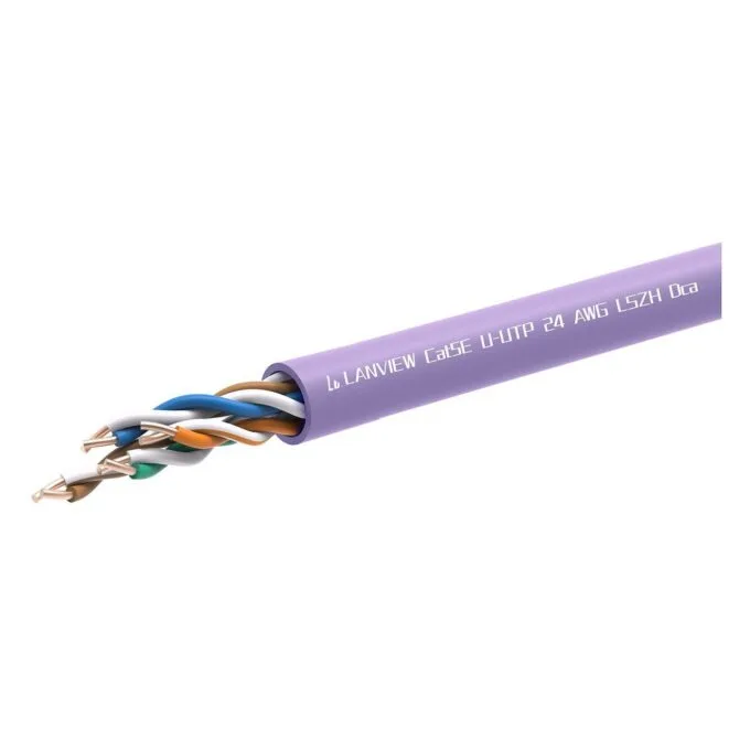 CAT5e U-UTP Network Cable LSZH Dca Purple 305m — image 1