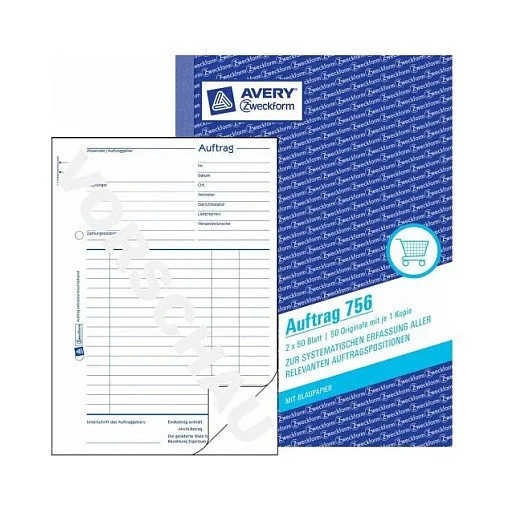 AVERY Zweckform Auftrag Formularbücher 756, 1 St. — image 1