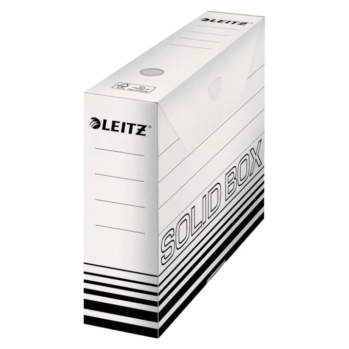 Archivbox Solid weiß 8,0 x 33,0 x 25,7 cm, 10 St. — image 1