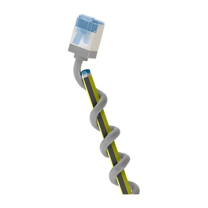 goobay LAN-Kabel CAT6A 1m grau — image 1