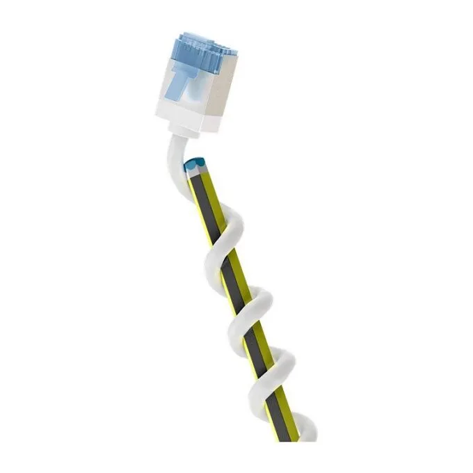 goobay LAN-Kabel CAT6A 0,25m weiß — image 1