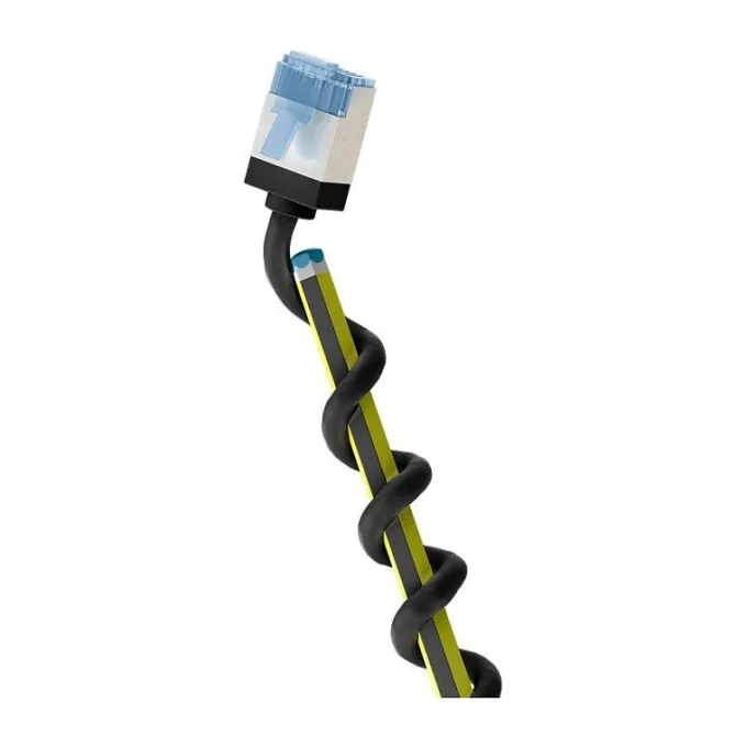 goobay LAN-Kabel CAT6A 0,25m schwarz — image 1