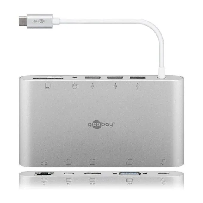 Goobay USB-C Multiport-Adapter All in 1 (silber) — image 1
