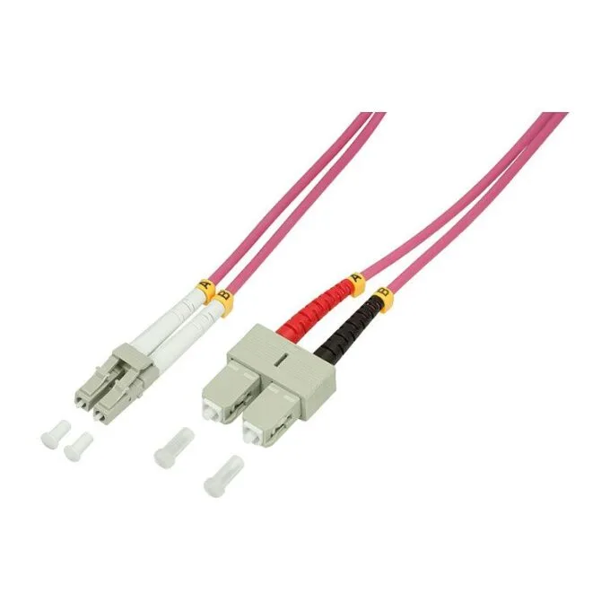 LWL Patchkabel OM4 LC / SC 2,0m Duplex LogiLink — image 1