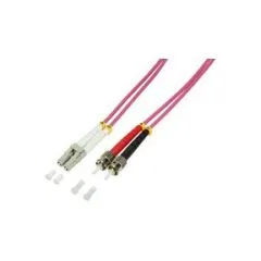 LWL Patchkabel OM4 LC / ST 1,0m Duplex LogiLink