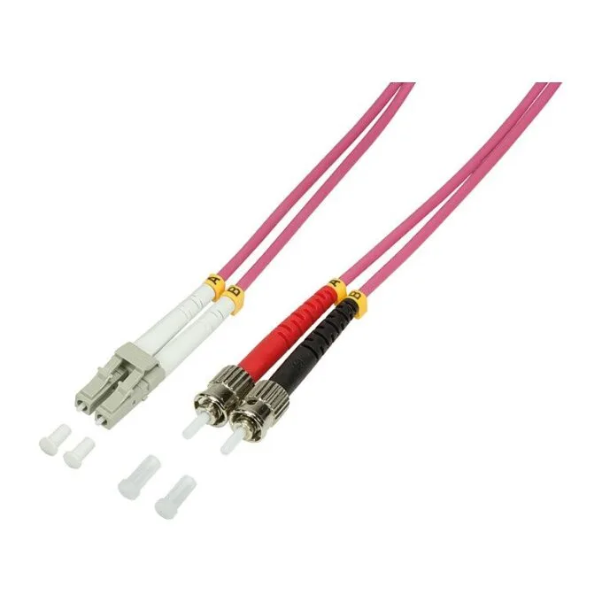 LWL Patchkabel OM4 LC / ST 5,0m Duplex LogiLink — image 1