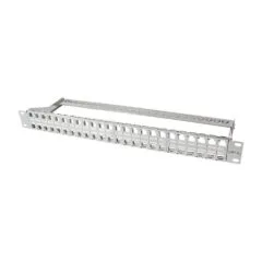 Patchpannel Keystone 1U. 48 Ports. shielded. grey LogiLink
