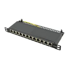 Patchpannel 10" 12 Port Cat6A STP black 0.5 HE LogiLink