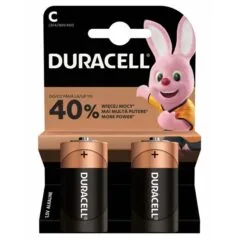 Duracell Alkaline Basic C Batteries (2pcs)