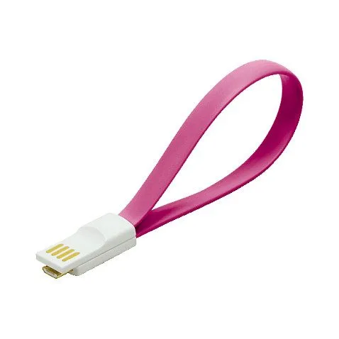 LogiLink USB2.0 > micro USB Magnet Pink — image 1