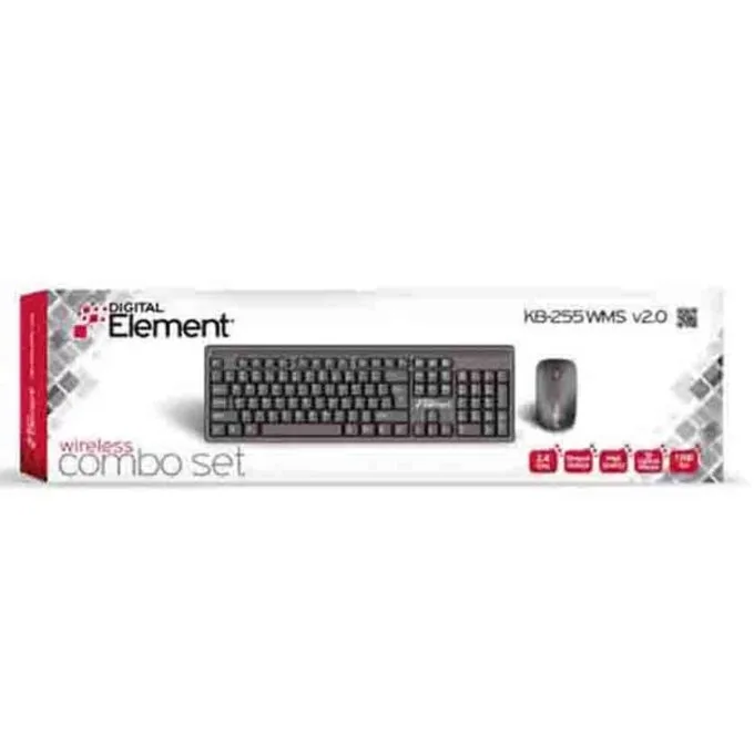 KB-255WMS KEYBOARD & MOUSE WIRELESS V2.0 ELEMENT — image 1