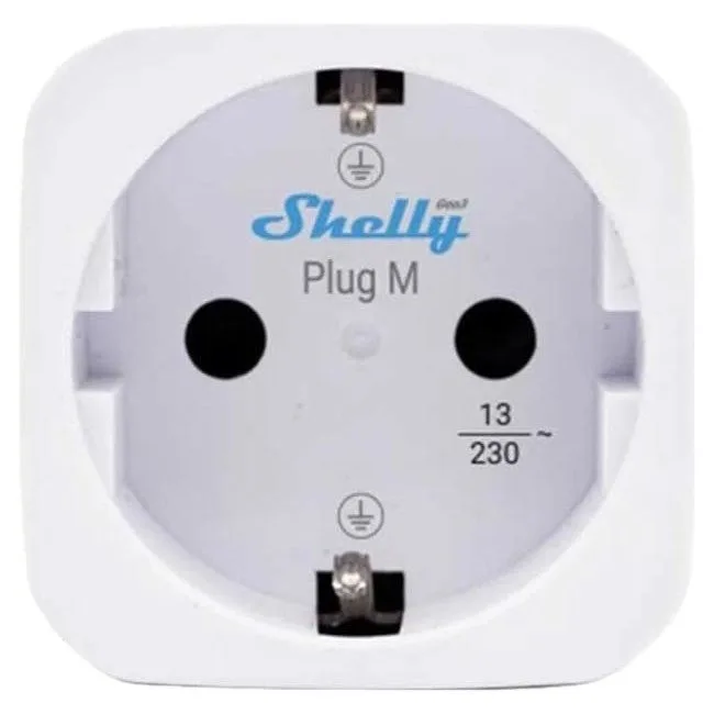 Inteligentne gniazdko Shelly Plug M Gen3 Wi-Fi (białe) — image 1