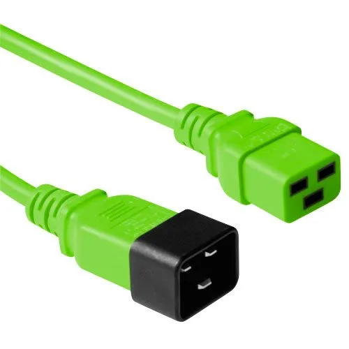 Powercord C19 - C20 green 1.8 m — image 1