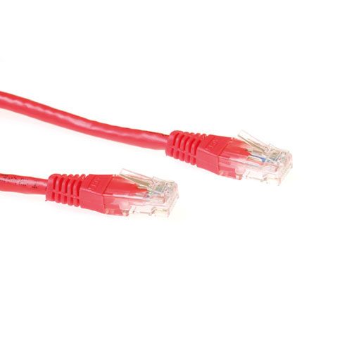 Act Red 7 meter U/UTP CAT6A patch cable with RJ45 connectors