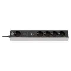 Brennenstuhl Steckdosenleiste 5f mit Schalter, 2xUSB,1xUSB C