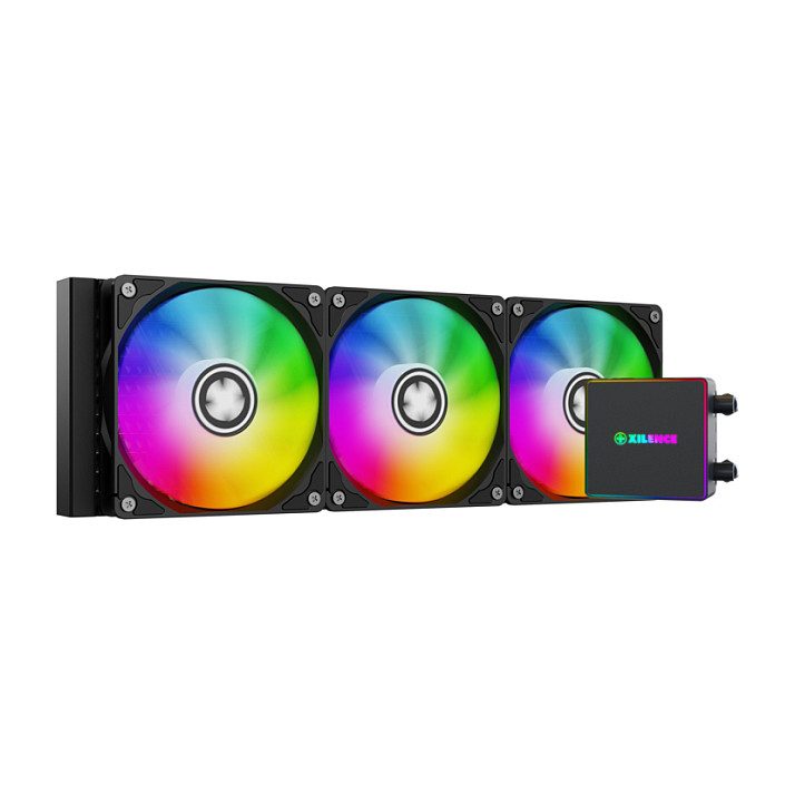 Xilence LiQuRizer LQ360PRO.ARGB 360mm AIO Liquid CPU Cooler Triple 120mm ARGB PWM Fans 350W TDP Black