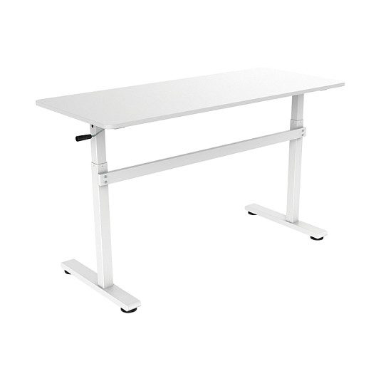 LogiLink Sit-stand desk, manual, 140x60cm, White