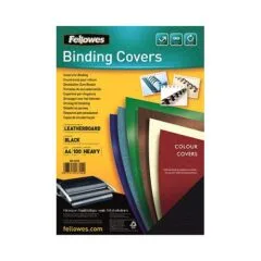 Fellowes Rückwände für Bindemappen DIN A4 250 g/qm schwarz