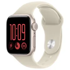Apple Watch SE 3 Aluminium Cellular 40mm Polarstern (Sportarmband sand) S/M