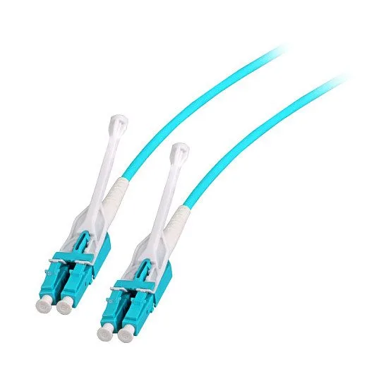 EFB Duplex Patchkabel Push/Pull LC-LC OM3 3m LSZH 3mm aqua — image 1