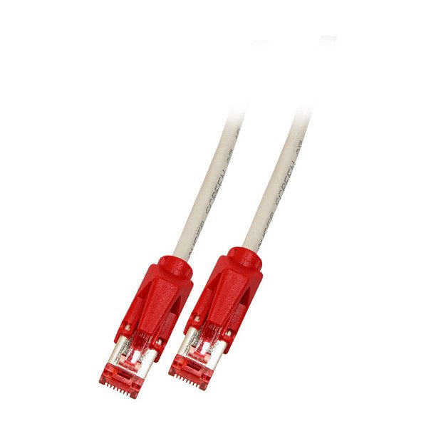 EFB Elektronik EFB RJ45 Patchkabel Cat.6 S/FTP LSZH Draka UC900 TM21rot crossed grau 1m