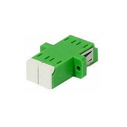Synergy21 9/125u Singlemode, grün, duplex, PVC, Keramikhülse, mit Flansch, mit einseitiger Laserschutz., Synergy21