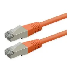 KAB ROLINE Patchkabel Cat.6 Class E PoE S/FTP PiMF orange 3m