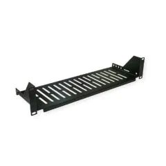 19-Geräteträger 485 x 150mm 2HE max. 10 kg schwarz