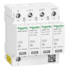 Kombiableiter Typ A9L16482 1+2, Acti9 iPRD1 12.5r, 3P+N, 400V AC