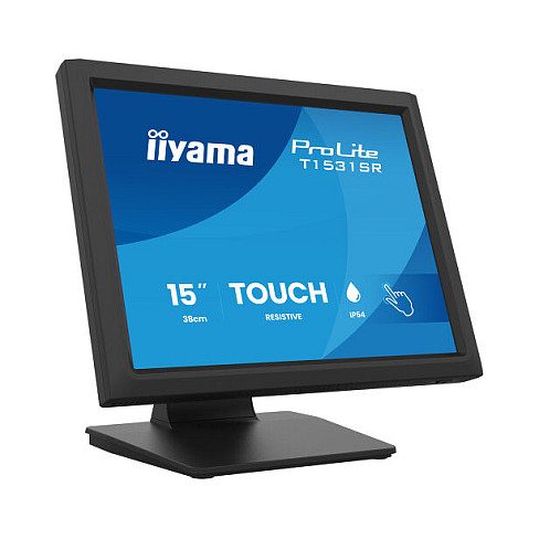 Iiyama 38,1 cm (15″) 1024 x 768 Pixel iiyama T1531SR-B2S 4:3 VA 18 ms 75 Hz DisplayPort VESA Speaker