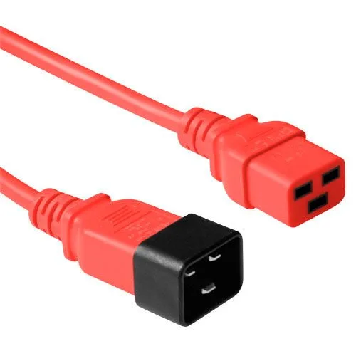 Powercord C19 - C20 red 1.8 m — image 1