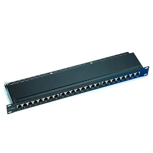 Patchpanel CAT6 shielded 24 ports with cover — image 1