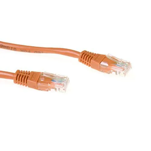 Brown 2 meter U/UTP CAT6 patch cable with RJ45 connectors — image 1