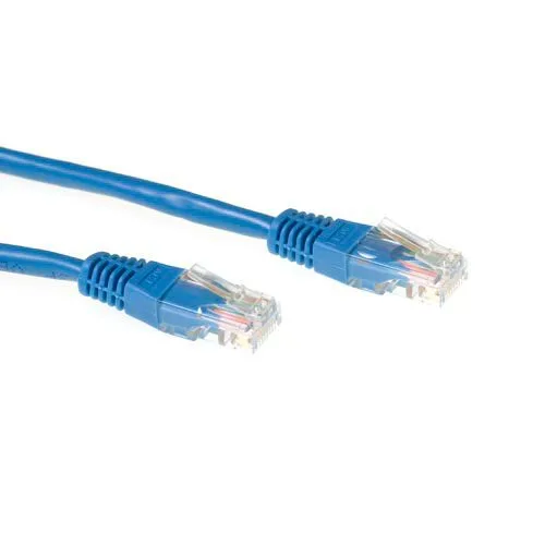 Blue 7 meter U/UTP CAT5E patch cable with RJ45 connectors — image 1