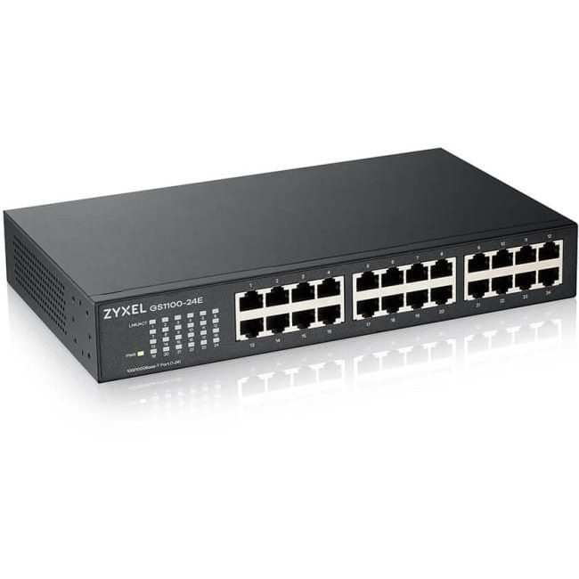 Zyxel 24-Port Gigabit Ethernet Switch R/M GS1100-24E