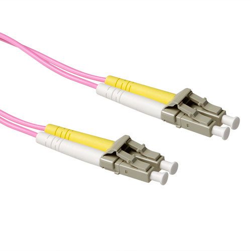 Act 0.25 meter LSZH Multimode 50/125 OM4 fiber patch cable duplex with LC connectors