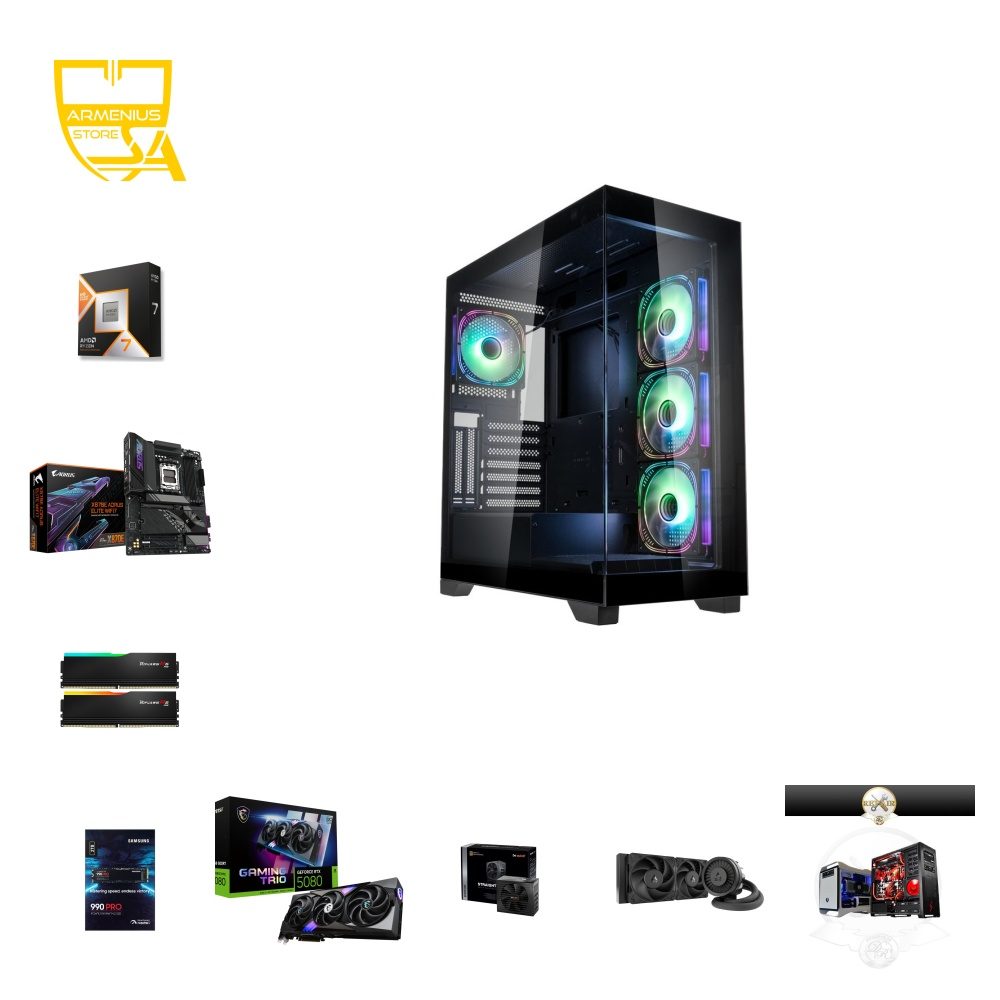Armenius Custom Gaming PC – Ryzen 7 9800X3D, RTX 5080, 32GB DDR5, 2TB NVMe