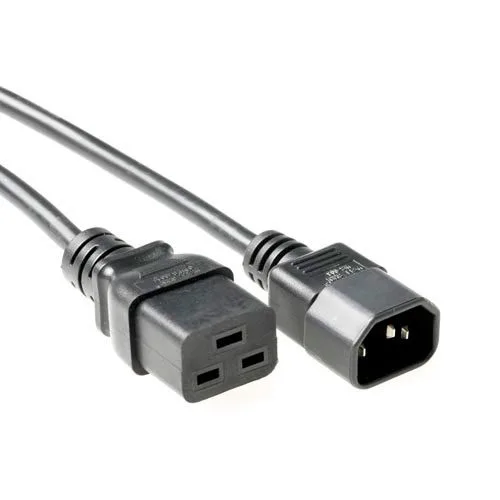 Powercord C14 - C19 black 2 m — image 1