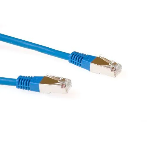 Blue 3 meter LSZH SFTP CAT6 patch cable with RJ45 connectors — image 1